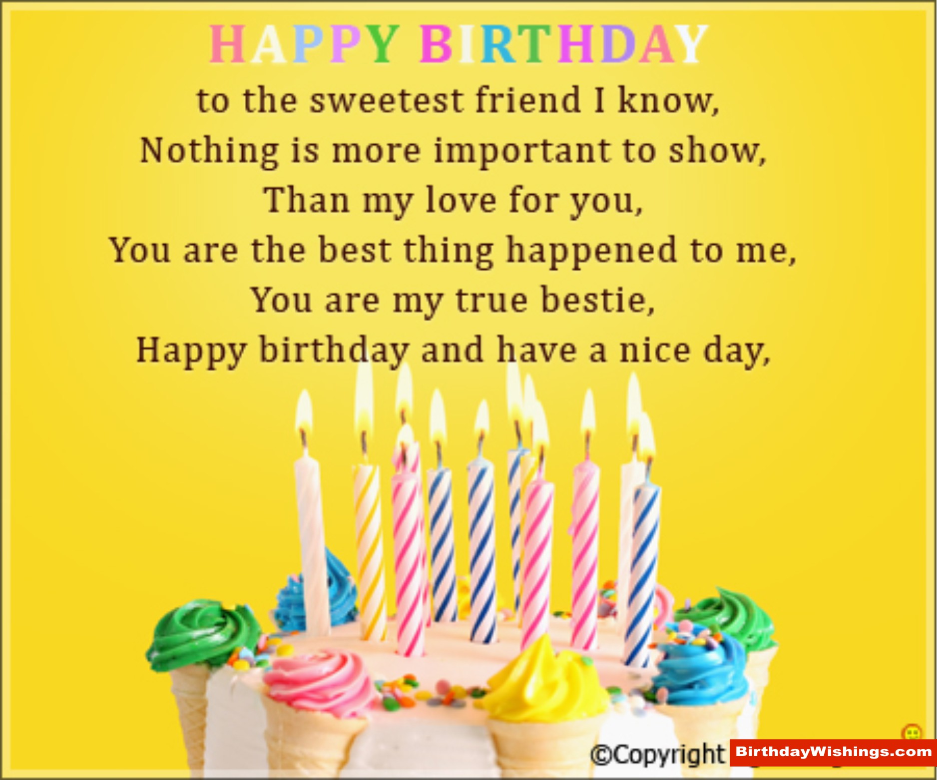 Birthday Friend Poetry