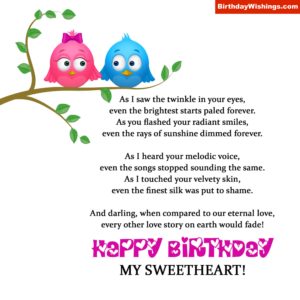Birthday Poem For Sweetheart