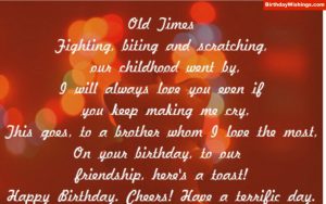Birthday Poem For Brother