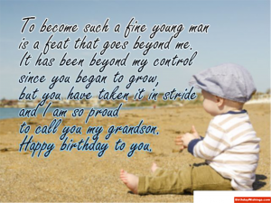Birthday Poem For Grand Son