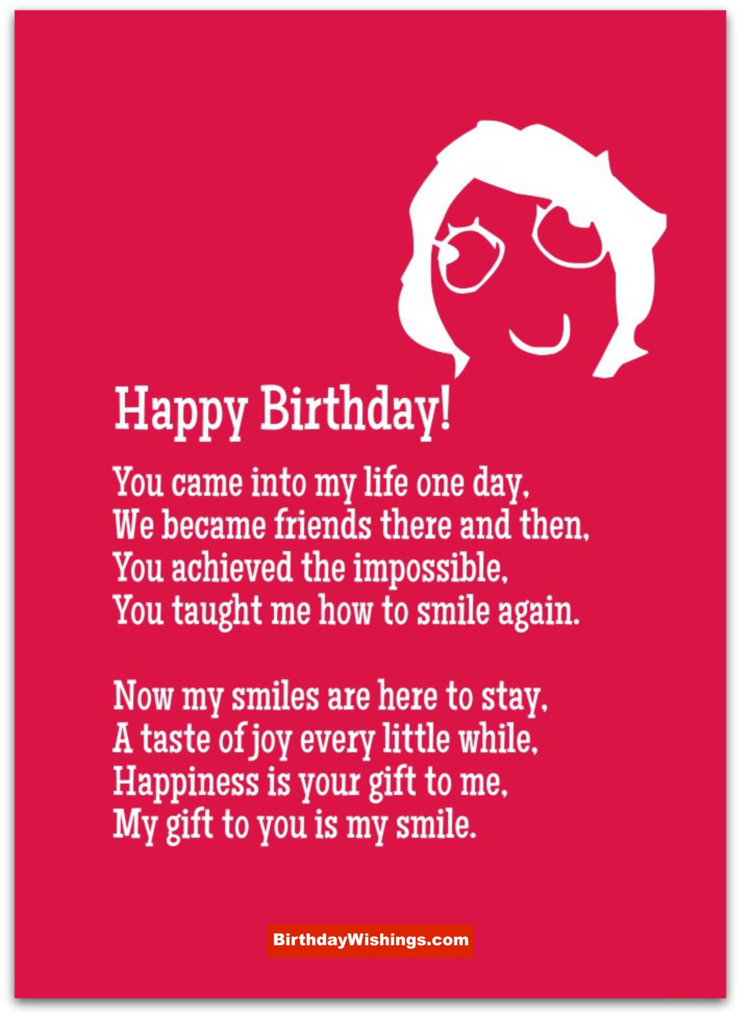 a poem for your best friend birthday