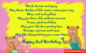 2nd Birthday Wishes