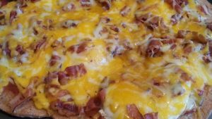 Breakfast Bacon N Sausage Pizza 