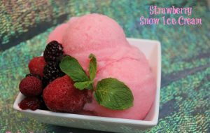 Strawberry Snow Ice Cream