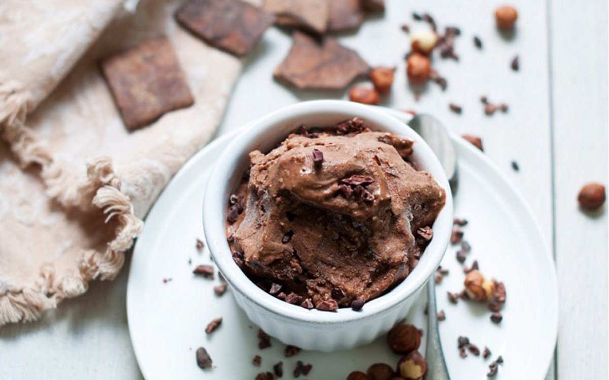 Chocolate-Hazelnut Soy Ice Cream