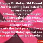 Birthday Poem For Old Friend