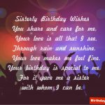 Birthday Poem For Sister