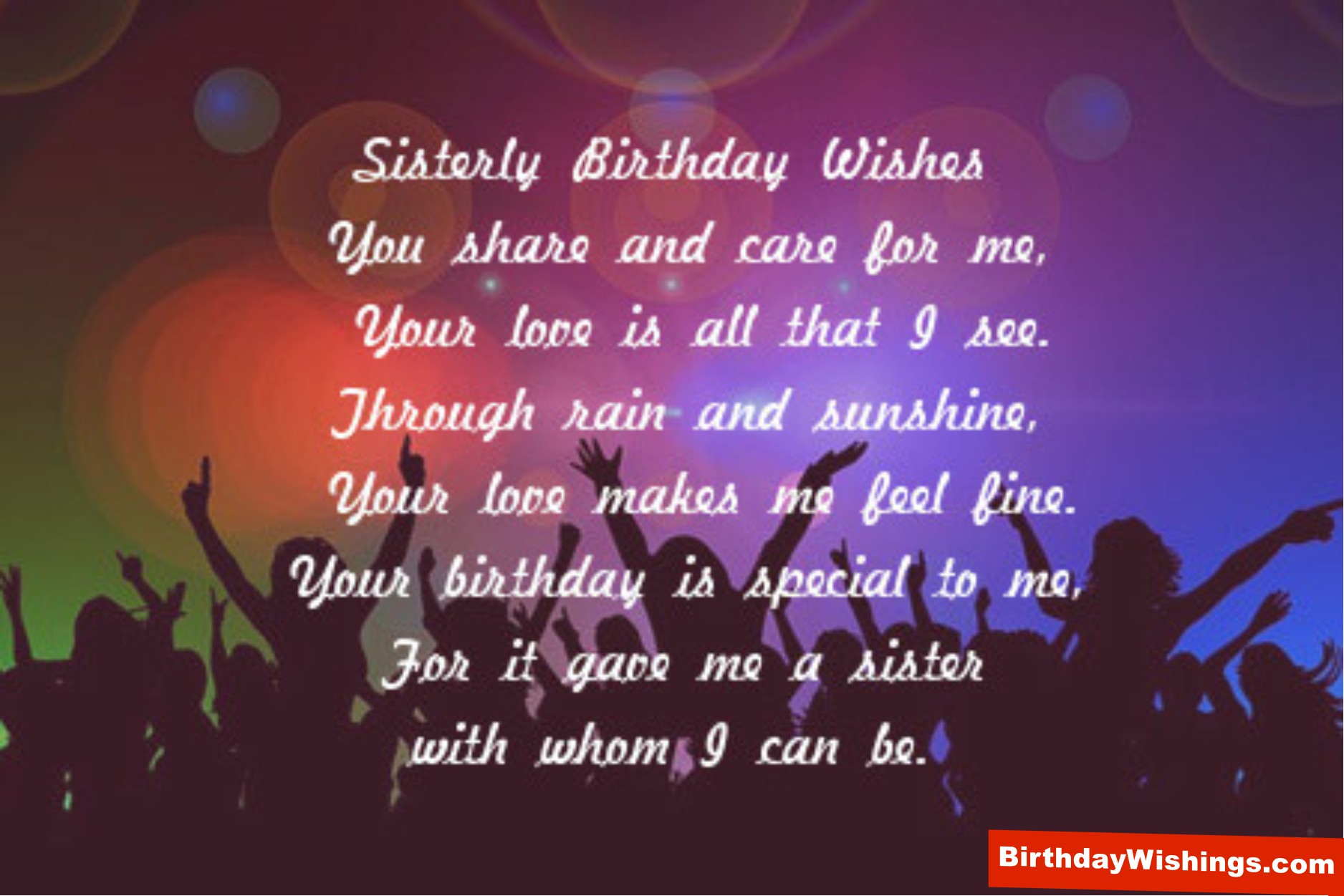 Birthday Poem For Sister