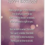 Age Birthday Poem