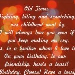 Birthday Poem For Brother