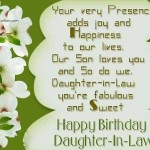 Birthday Poems For Daughter-in-Law