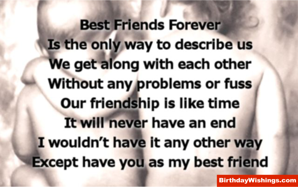 Best Friends Forever Poem | BirthdayWishings.com