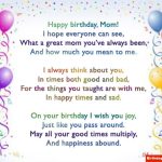 Mom's Birthday Poem