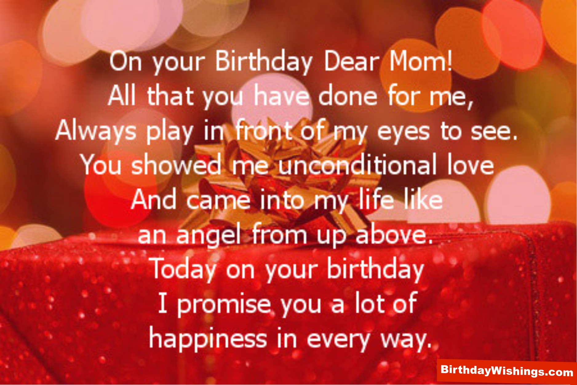 Dear Mom Birthday Poem