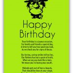 Old Age Birthday Poems