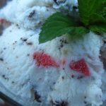 Mint Chocolate Chip Strawberry Ice Cream