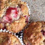 Strawberry Cinnamon Oatmeal Muffins