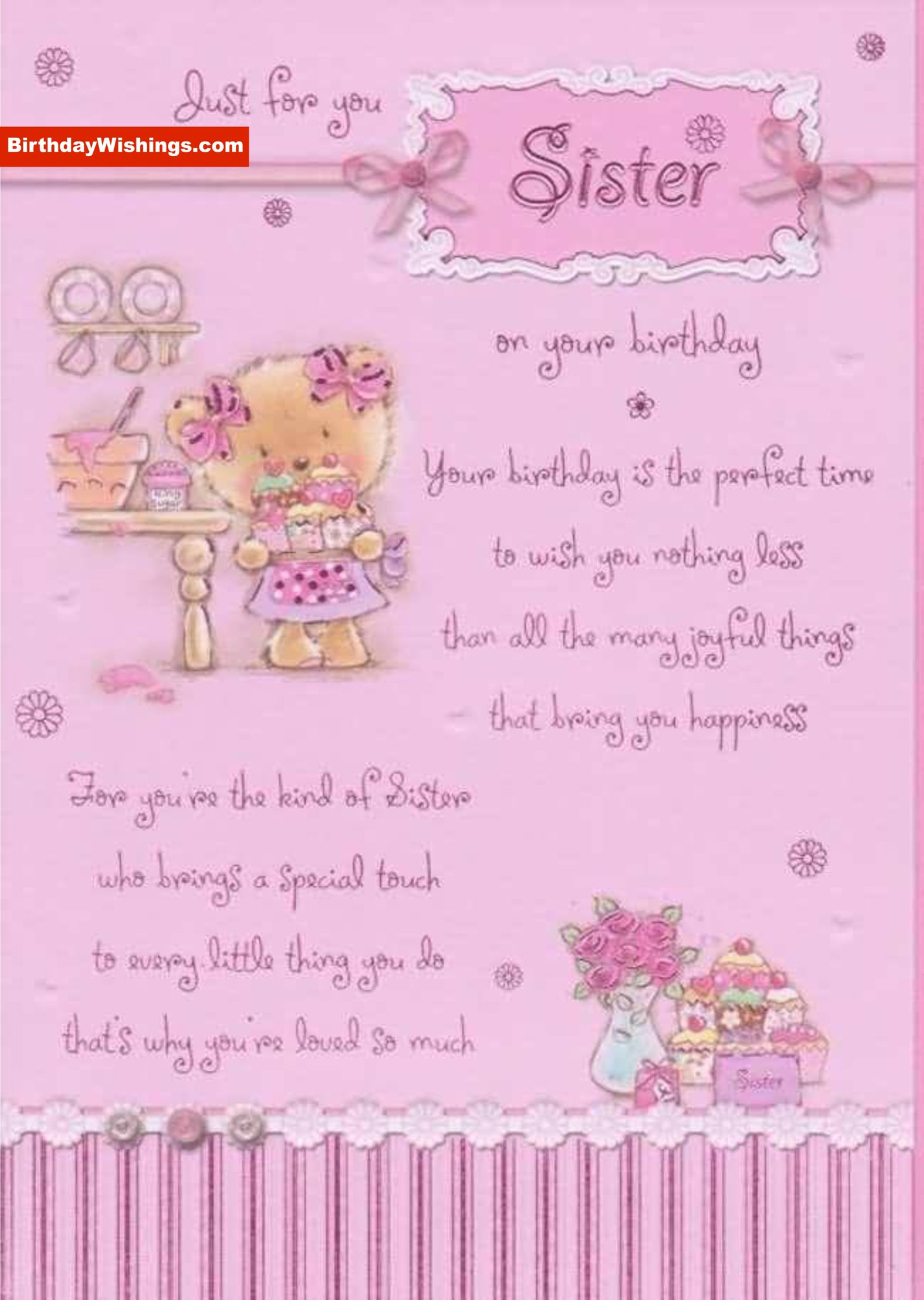 Sister's Birthday Poem