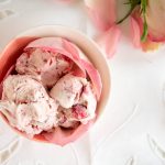 Strawberry Rosewater Ice Cream