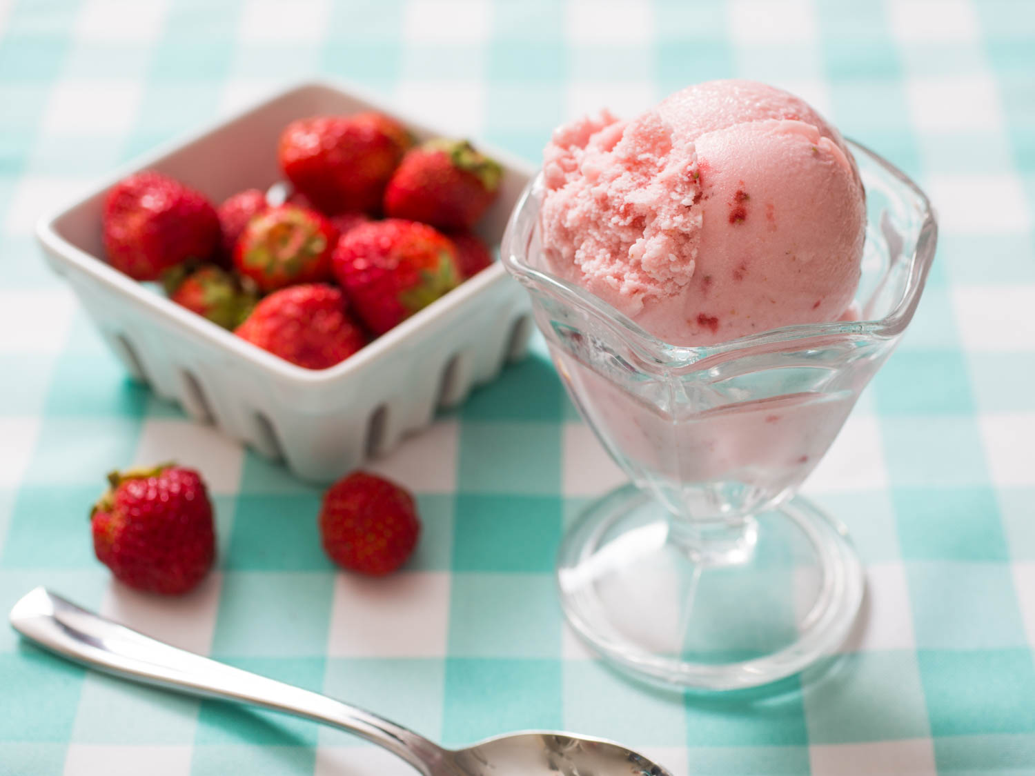 Vegan Strawberry Swirl Ice Cream Recipe.