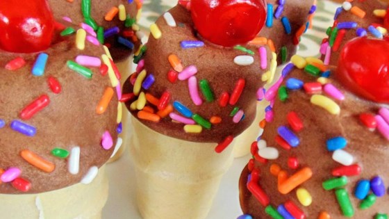 Chocolate Covered Marshmallow Ice Cream Cone