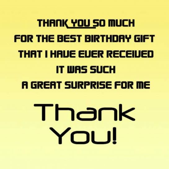 Thank You Messages After Surprise Birthday Party