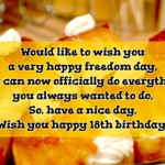 18th Birthday Wishes