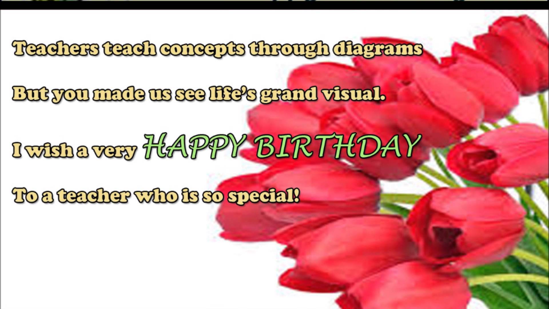 Best Birthday Wishes For Teacher - Teacher Birthday Wishes