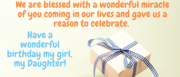 Happy Birthday Wishes For Daughter